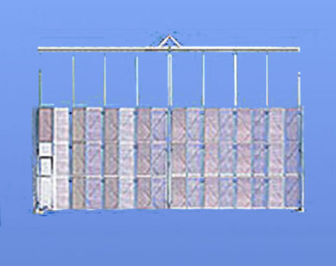 安い卸売り ゲート工業 門型パネルゲート 高さ4.5mX間口13.5m シートパネル KG43S135(3782156)[送料別途見積り